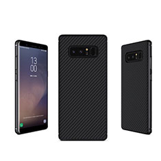 Silikon Hülle Handyhülle Gummi Schutzhülle Köper B02 für Samsung Galaxy Note 8 Duos N950F Schwarz