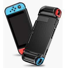 Silikon Hülle Handyhülle Gummi Schutzhülle Köper für Nintendo Switch Schwarz