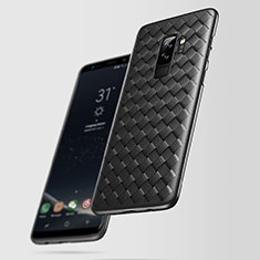 Silikon Hülle Handyhülle Gummi Schutzhülle Köper für Samsung Galaxy S9 Plus Schwarz