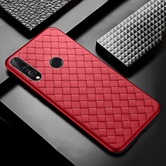 Silikon Hülle Handyhülle Gummi Schutzhülle Leder Tasche A01 für Huawei Honor 20E Rot