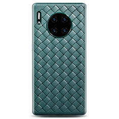 Silikon Hülle Handyhülle Gummi Schutzhülle Leder Tasche D01 für Huawei Mate 30 Pro 5G Grün