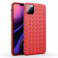 Silikon Hülle Handyhülle Gummi Schutzhülle Leder Tasche für Apple iPhone 11 Pro Max Rot