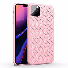 Silikon Hülle Handyhülle Gummi Schutzhülle Leder Tasche für Apple iPhone 11 Pro Rosegold