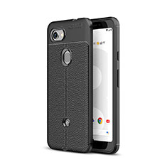 Silikon Hülle Handyhülle Gummi Schutzhülle Leder Tasche für Google Pixel 3a XL Schwarz