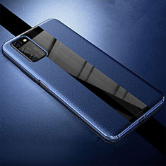 Silikon Hülle Handyhülle Gummi Schutzhülle Leder Tasche für Huawei Honor View 30 5G Blau