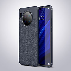 Silikon Hülle Handyhülle Gummi Schutzhülle Leder Tasche für Huawei Mate 30 Pro Blau