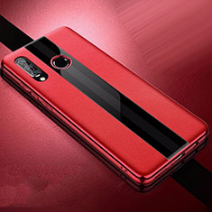 Silikon Hülle Handyhülle Gummi Schutzhülle Leder Tasche für Huawei P30 Lite New Edition Rot