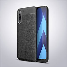 Silikon Hülle Handyhülle Gummi Schutzhülle Leder Tasche für Samsung Galaxy A50 Schwarz