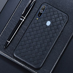 Silikon Hülle Handyhülle Gummi Schutzhülle Leder Tasche für Samsung Galaxy A8s SM-G8870 Schwarz