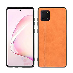 Silikon Hülle Handyhülle Gummi Schutzhülle Leder Tasche für Samsung Galaxy Note 10 Lite Orange