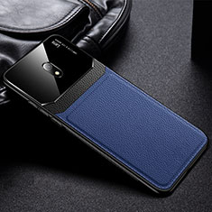 Silikon Hülle Handyhülle Gummi Schutzhülle Leder Tasche für Xiaomi Redmi 8A Blau