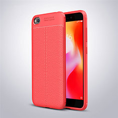 Silikon Hülle Handyhülle Gummi Schutzhülle Leder Tasche für Xiaomi Redmi Go Rot