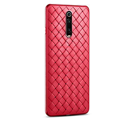 Silikon Hülle Handyhülle Gummi Schutzhülle Leder Tasche für Xiaomi Redmi K20 Rot