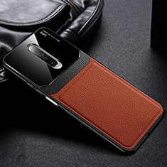 Silikon Hülle Handyhülle Gummi Schutzhülle Leder Tasche für Xiaomi Redmi K30i 5G Braun