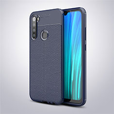 Silikon Hülle Handyhülle Gummi Schutzhülle Leder Tasche für Xiaomi Redmi Note 8 Blau