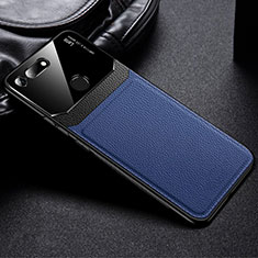 Silikon Hülle Handyhülle Gummi Schutzhülle Leder Tasche H01 für Huawei Honor V20 Blau