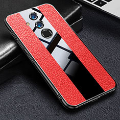 Silikon Hülle Handyhülle Gummi Schutzhülle Leder Tasche H01 für Huawei Mate 20 Lite Rot