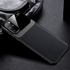 Silikon Hülle Handyhülle Gummi Schutzhülle Leder Tasche H01 für Samsung Galaxy S20 Plus 5G Schwarz