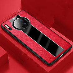 Silikon Hülle Handyhülle Gummi Schutzhülle Leder Tasche H02 für Huawei Mate 30 Pro 5G Rot