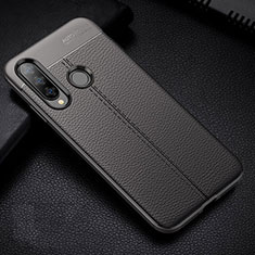 Silikon Hülle Handyhülle Gummi Schutzhülle Leder Tasche H02 für Huawei P30 Lite Schwarz
