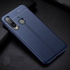 Silikon Hülle Handyhülle Gummi Schutzhülle Leder Tasche H02 für Huawei P30 Lite XL Blau
