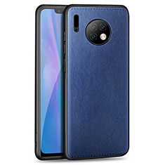 Silikon Hülle Handyhülle Gummi Schutzhülle Leder Tasche H03 für Huawei Mate 30 5G Blau