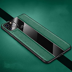 Silikon Hülle Handyhülle Gummi Schutzhülle Leder Tasche H04 für Apple iPhone 11 Pro Grün