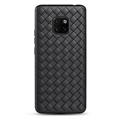 Silikon Hülle Handyhülle Gummi Schutzhülle Leder Tasche H04 für Huawei Mate 20 Pro Schwarz