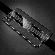 Silikon Hülle Handyhülle Gummi Schutzhülle Leder Tasche H05 für Apple iPhone 11 Pro Max Schwarz