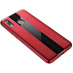 Silikon Hülle Handyhülle Gummi Schutzhülle Leder Tasche S01 für Huawei P Smart+ Plus Rot