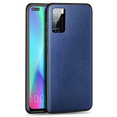 Silikon Hülle Handyhülle Gummi Schutzhülle Leder Tasche S01 für Huawei P40 Blau