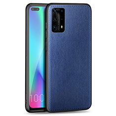 Silikon Hülle Handyhülle Gummi Schutzhülle Leder Tasche S01 für Huawei P40 Pro+ Plus Blau