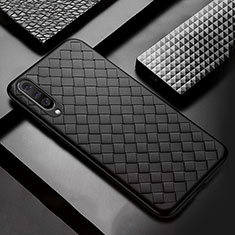 Silikon Hülle Handyhülle Gummi Schutzhülle Leder Tasche S01 für Samsung Galaxy A50S Schwarz