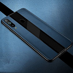 Silikon Hülle Handyhülle Gummi Schutzhülle Leder Tasche S01 für Samsung Galaxy A8s SM-G8870 Blau