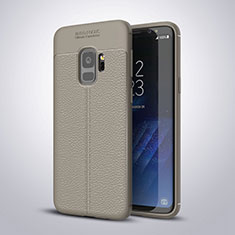 Silikon Hülle Handyhülle Gummi Schutzhülle Leder Tasche S01 für Samsung Galaxy S9 Grau