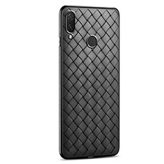 Silikon Hülle Handyhülle Gummi Schutzhülle Leder Tasche S01 für Xiaomi Redmi Note 7 Schwarz