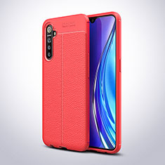 Silikon Hülle Handyhülle Gummi Schutzhülle Leder Tasche S02 für Oppo K5 Rot