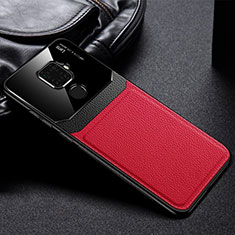 Silikon Hülle Handyhülle Gummi Schutzhülle Leder Tasche S03 für Huawei Nova 5z Rot