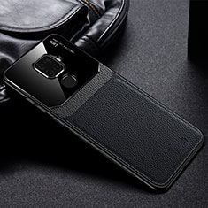 Silikon Hülle Handyhülle Gummi Schutzhülle Leder Tasche S03 für Huawei Nova 5z Schwarz