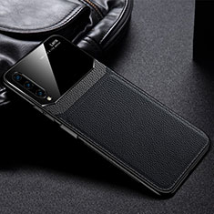 Silikon Hülle Handyhülle Gummi Schutzhülle Leder Tasche S03 für Huawei P Smart Pro (2019) Schwarz