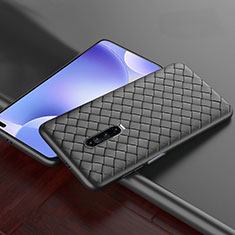 Silikon Hülle Handyhülle Gummi Schutzhülle Leder Tasche S03 für Xiaomi Redmi K30 4G Schwarz