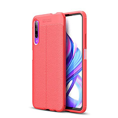 Silikon Hülle Handyhülle Gummi Schutzhülle Leder Tasche S04 für Huawei Honor 9X Pro Rot