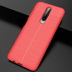 Silikon Hülle Handyhülle Gummi Schutzhülle Leder Tasche S04 für Xiaomi Redmi K30 4G Rot