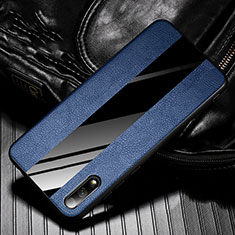 Silikon Hülle Handyhülle Gummi Schutzhülle Leder Tasche S05 für Huawei Honor 9X Blau