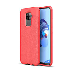 Silikon Hülle Handyhülle Gummi Schutzhülle Leder Tasche S05 für Huawei Nova 5z Rot