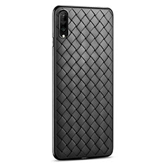 Silikon Hülle Handyhülle Gummi Schutzhülle Leder Tasche S06 für Huawei P Smart Pro (2019) Schwarz