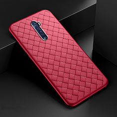 Silikon Hülle Handyhülle Gummi Schutzhülle Leder Tasche S07 für Oppo Reno2 Rot