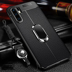 Silikon Hülle Handyhülle Gummi Schutzhülle Leder Tasche Z02 für Huawei P30 Pro Schwarz