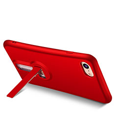 Silikon Hülle Handyhülle Gummi Schutzhülle mit Ständer S02 für Apple iPhone 7 Rot