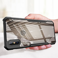 Silikon Hülle Handyhülle Gummi Schutzhülle Spiegel M01 für Xiaomi Mi Mix 3 Schwarz